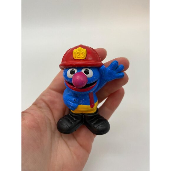 Hasbro Sesame Street Grover Firefighter Figurine: Educational Preschool Toy - Picture 6 of 8